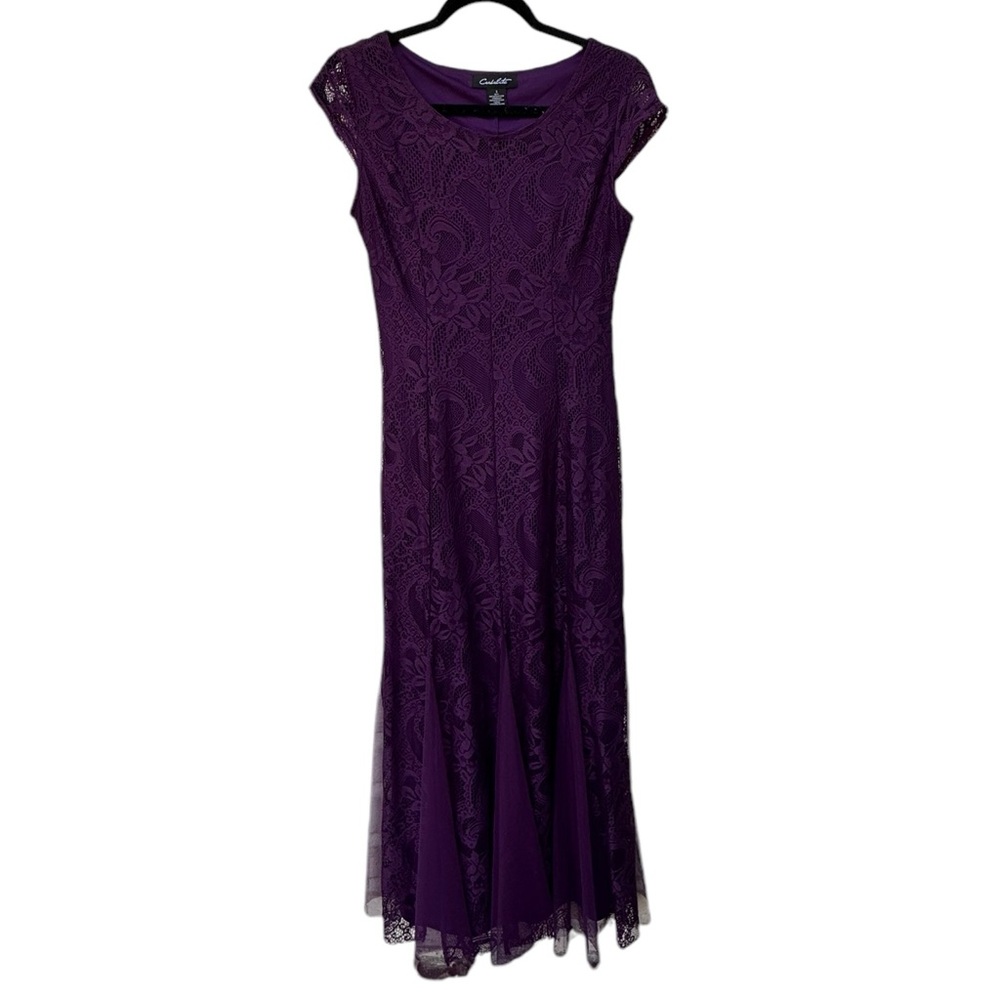 Candelite Purple Floral Formal Dress size Small - Picture 1 of 9